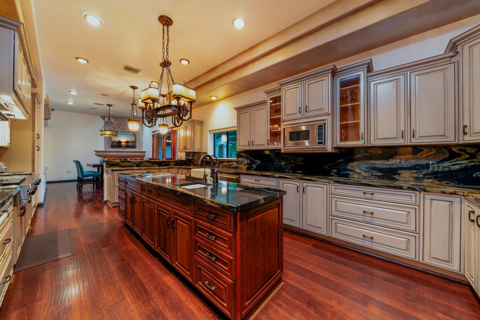 Kitchen with granite + Viking package