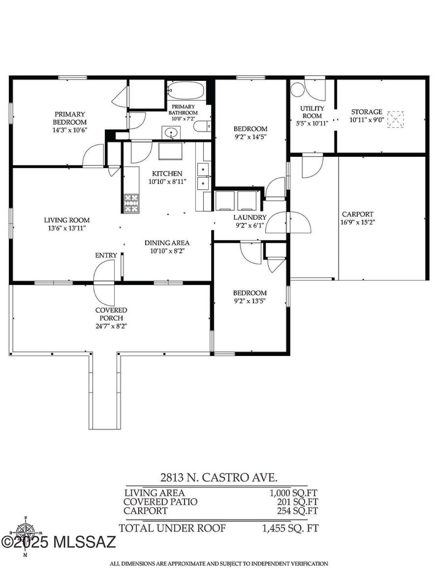 Floor plan · 2813 N Castro Ave