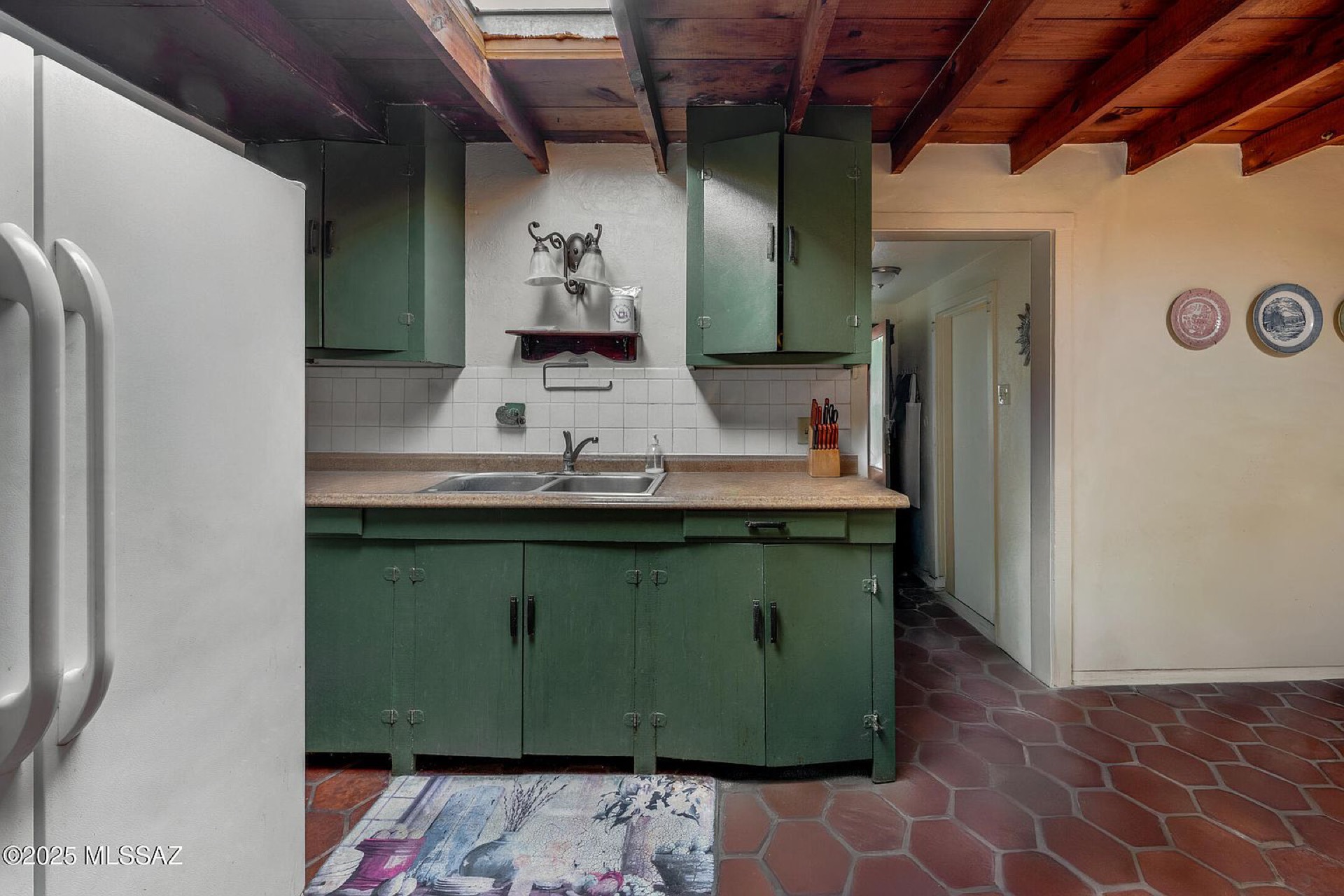 Kitchen sink and cabinetry