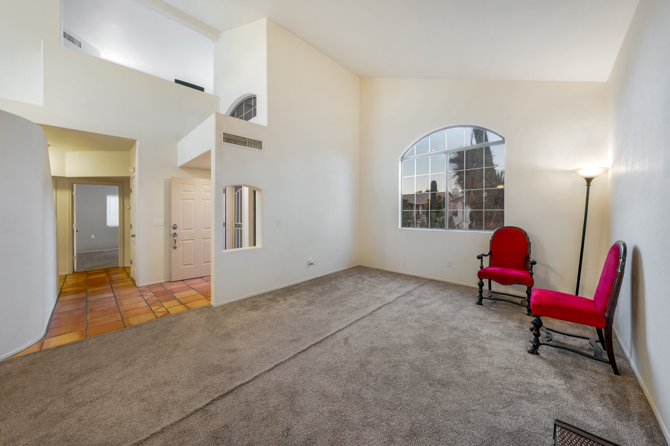 Family Room with Wood-Burning Fireplace